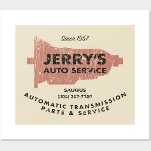 Jerry's Auto Service 1957 Posters and Art